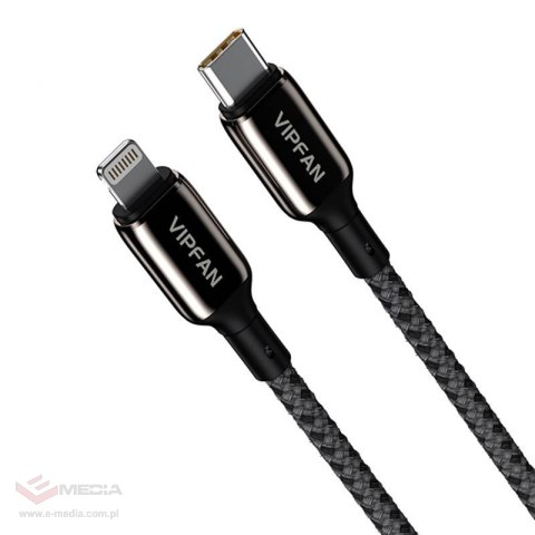 Kabel USB-C do Lightning VFAN P03 1.5m, Power Delivery (czarny)