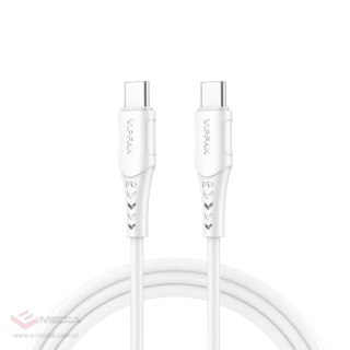 Kabel USB-C do USB-C VFAN P05, 60W, PD, 1m (biały)