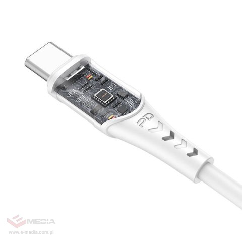 Kabel USB-C do USB-C VFAN P05, 60W, PD, 1m (biały)