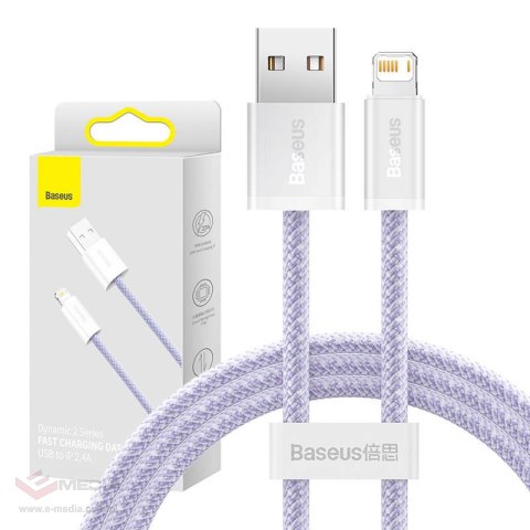 Kabel USB do Lightning Baseus Dynamic 2, 2.4A, 1m (fioletowy)