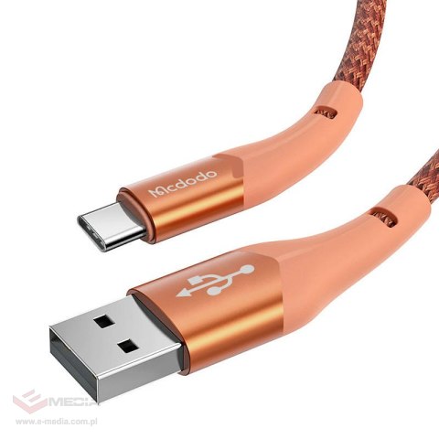 Kabel USB do USB-C Mcdodo Magnificence CA-7962 LED, 1m (pomarańczowy)