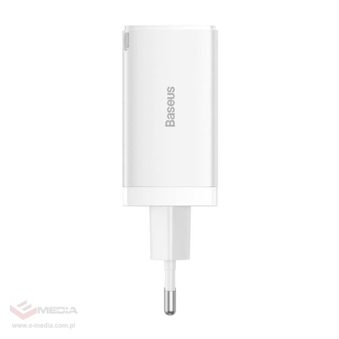 Ładowarka sieciowa Baseus GaN5 Pro 2xUSB-C + USB, 65W (biała)