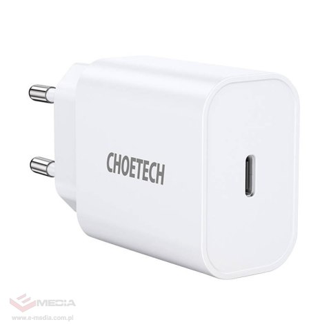 Ładowarka sieciowa Choetech Q5004 EU USB-C, 20W (biała)