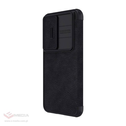 Etui Nillkin Qin Leather Pro do SAMSUNG S23+ (czarne)