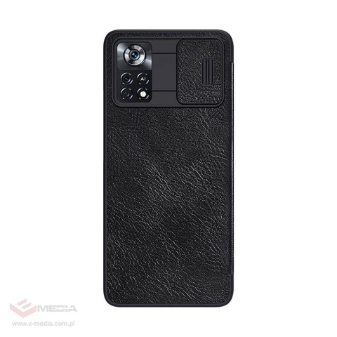 Etui Nillkin Qin Leather Pro do Xiaomi Poco X4 Pro 5G (czarne)