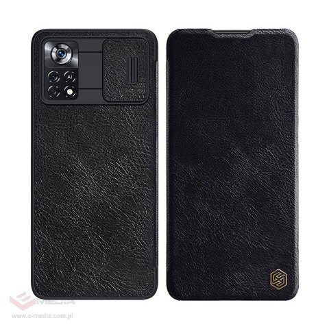 Etui Nillkin Qin Leather Pro do Xiaomi Poco X4 Pro 5G (czarne)