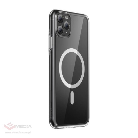 Etui ochronne Baseus Magnetic Crystal Clear do iPhone 11 Pro Max (transparentne) + szkło hartowane + zestaw czyszczący