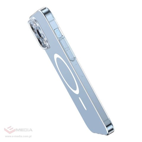 Etui ochronne Baseus Magnetic Crystal Clear do iPhone 13 Pro (transparentne) + szkło hartowane + zestaw czyszczący