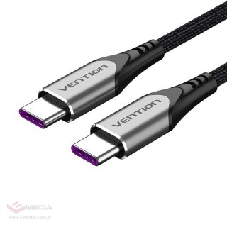 Kabel USB-C 2.0 do USB-C Vention TAEHF PD 100W 1m szary