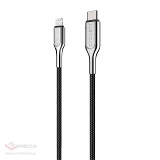 Kabel USB-C do Lightning Cygnett Armoured 30W 2m (czarny)