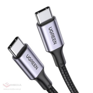 Kabel USB-C do USB-C Ugreen US316, 100W, 5A 0.5m (czarny)