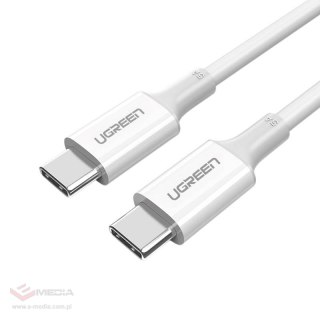 Kabel USB-C męski do USB-C męski 2.0 UGREEN US300, 2m (biały)