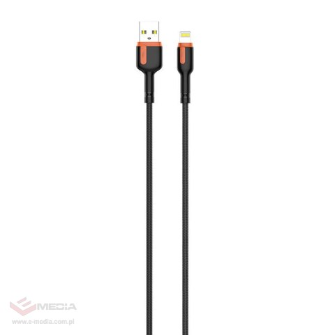 Kabel USB - Lightning LDNIO LS531, 1m (szaro-pomarańczowy)