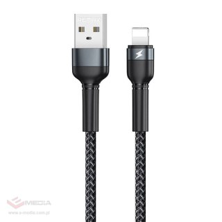 Kabel USB Lightning Remax Jany Alloy, 1m, 2.4A (czarny)