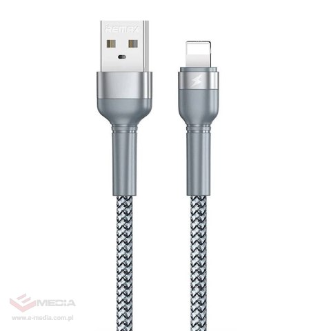 Kabel USB Lightning Remax Jany Alloy, 1m, 2.4A (srebrny)