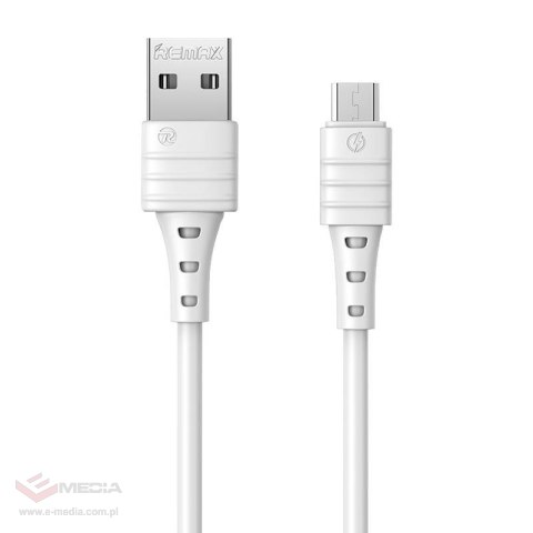 Kabel USB Micro Remax Zeron, 1m, 2.4A (biały)