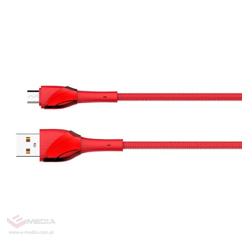 Kabel USB - Micro USB LDNIO LS662 2m, 30W (czerwony)