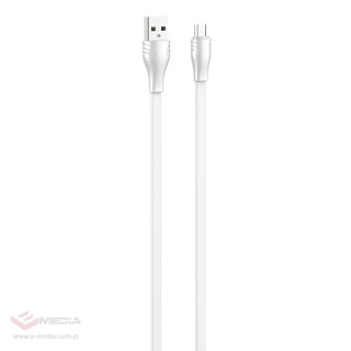 Kabel USB do Micro USB LDNIO LS553, 2.1A, 3m (biały)