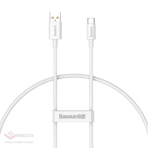 Kabel USB do USB-C Baseus Superior 100W 0.25m (biały)