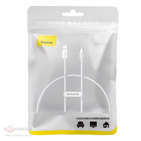 Kabel USB do USB-C Baseus Superior 100W 0.25m (biały)
