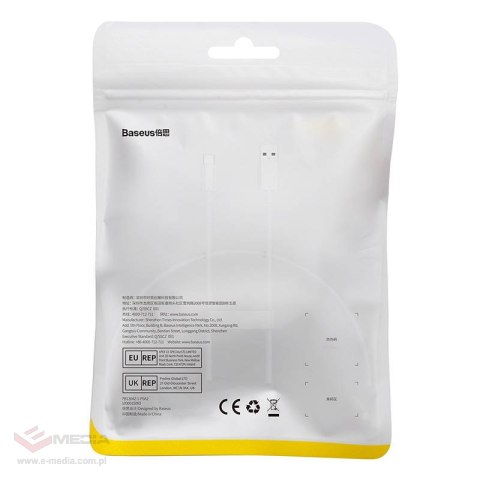 Kabel USB do USB-C Baseus Superior 100W 0.25m (biały)