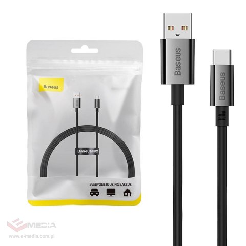 Kabel USB do USB-C Baseus Superior 100W 1m (czarny)