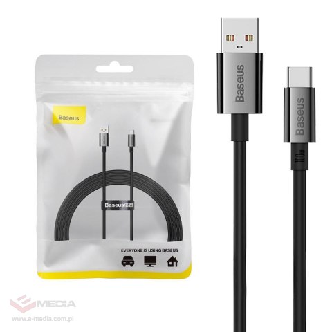Kabel USB do USB-C Baseus Superior 100W 2m (czarny)