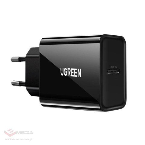 Ładowarka sieciowa EU UGREEN 	CD137 USB-C, 20W, PD3.0 (czarna)