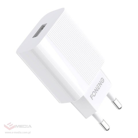 Ładowarka sieciowa Foneng, EU28, 1x USB, QC 3.0 + USB + kabel USB typu C