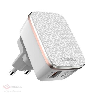 Ładowarka sieciowa LDNIO A1204Q 18W + kabel Lightning