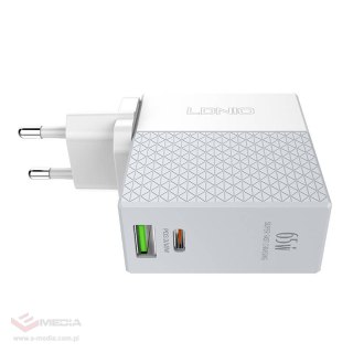 Ładowarka sieciowa LDNIO A2620C USB, USB-C 65W + kabel USB-C - USB-C