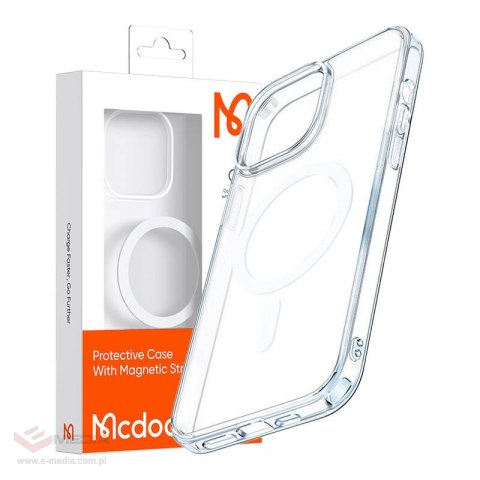 Przeźroczyste etui magnetyczne Mcdodo PC-1890 do iPhone 12/12 Pro, Magsafe