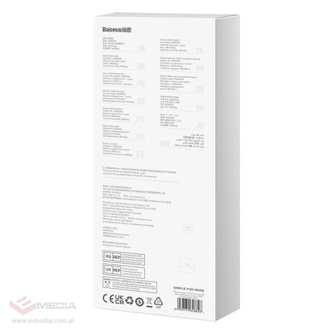 Kabel USB-C do USB-C Baseus Tungsten Gold 240W 2 m (czarny)