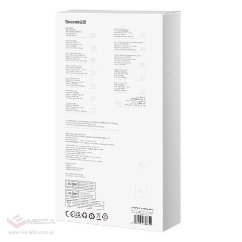 Kabel USB-C do USB-C Baseus Tungsten Gold 240W 3m (czarny)