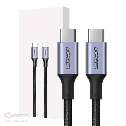 Kabel USB-C do USB-C UGREEN US316, 100W, 1m (czarny)