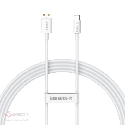 Kabel USB do USB-C Baseus Superior 100W 1.5m (biały)