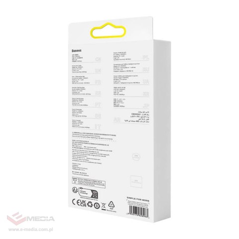 Kabel szybko ładujący Baseus USB-A do Lightning Explorer Series 1m, 2.4A (fioletowy)