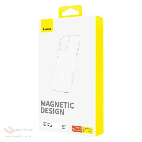 Magnetyczne Etui na telefon IP13 Baseus OS-Lucent Series (Przezroczysty)