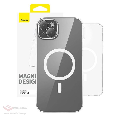 Magnetyczne Etui na telefon IP14 Baseus OS-Lucent Series (Przezroczysty)