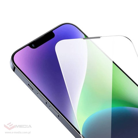 Szkło hartowane Baseus Corning do iPhone 13 Pro Max/14 Plus z filtrem przeciwpyłowym