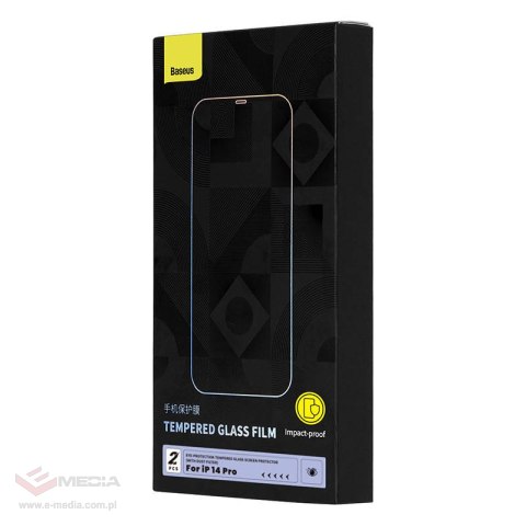 Szkło hartowane z filtrem chroniącym oczy Baseus Crystal Series iPhone 14 PRO