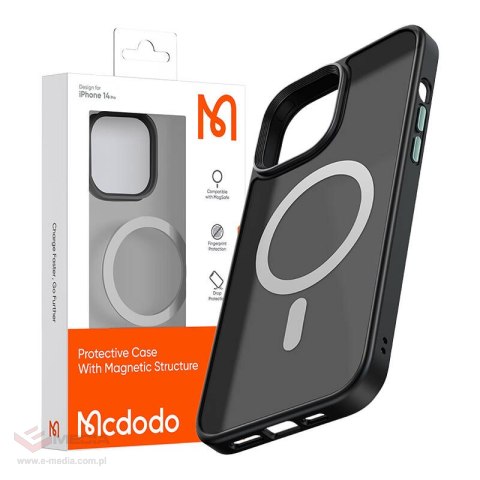 Etui McDodo Magnetic do iPhone 14 plus (czarny)