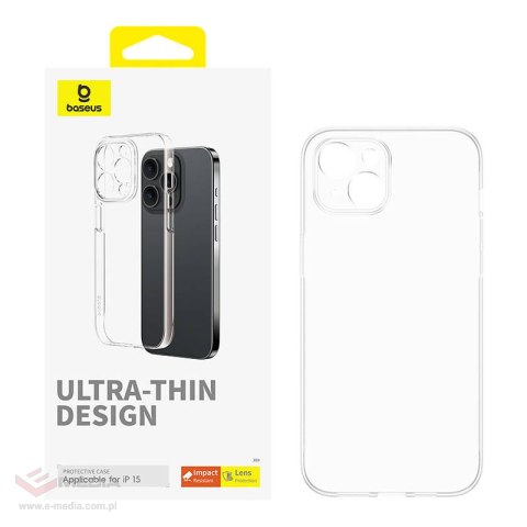 Etui na telefon iPhone15 Baseus OS-Lucent Series (Przezroczysty)