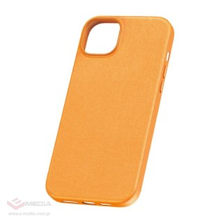 Etui na telefon iPhone15 Pro Baseus Fauxther Series (Pomarańczowy)