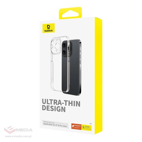 Etui na telefon iPhone15 ProMax Baseus OS-Lucent Series (Przezroczysty)