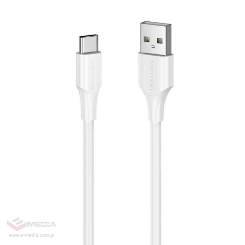 Kabel USB 2.0 A do USB-C 3A Vention CTHWI 3m Biały