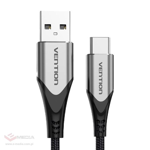 Kabel USB 2.0 A do USB-C Vention CODHC 3A 0,25m szary