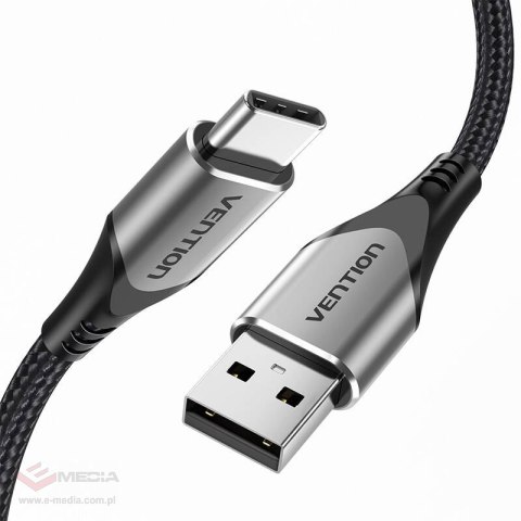 Kabel USB 2.0 A do USB-C Vention CODHC 3A 0,25m szary