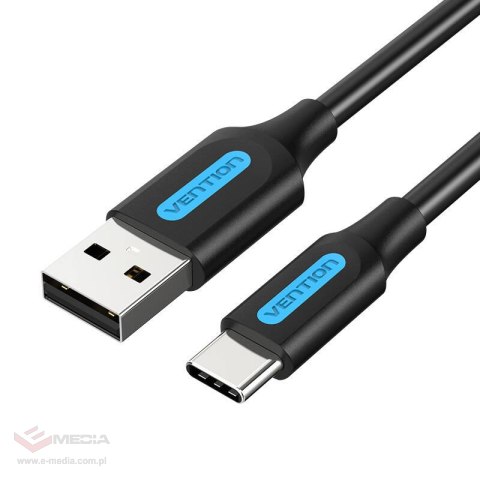 Kabel USB 2.0 A do USB-C Vention COKBH 3A 2m Czarny