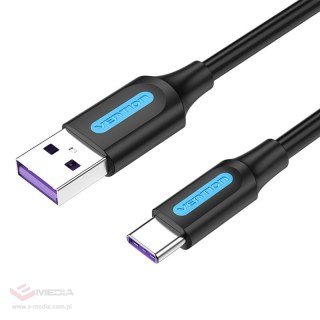 Kabel USB 2.0 A do USB-C Vention CORBD 5A 0,5m Czarny Typ PVC